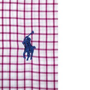 POLO RALPH LAUREN YARMOUTH/ REGULAR FIT 100% COTTON SHIRT MAGENTA 17 1/2 | XL